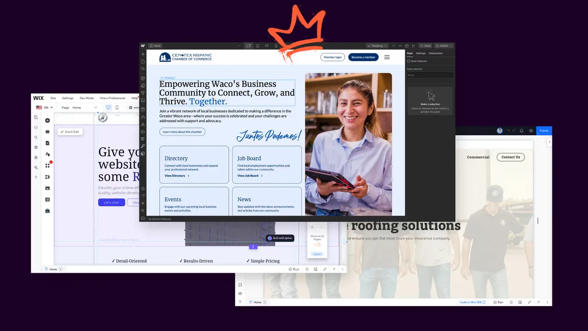 Wix, Wix Studio o Webflow: cómo elegir una plataforma web