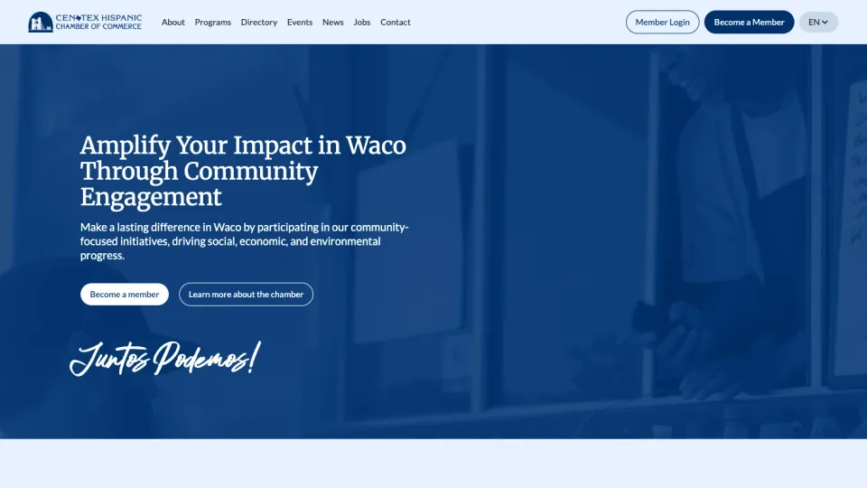 Cen-Tex Hispanic Chamber of Commerce website preview