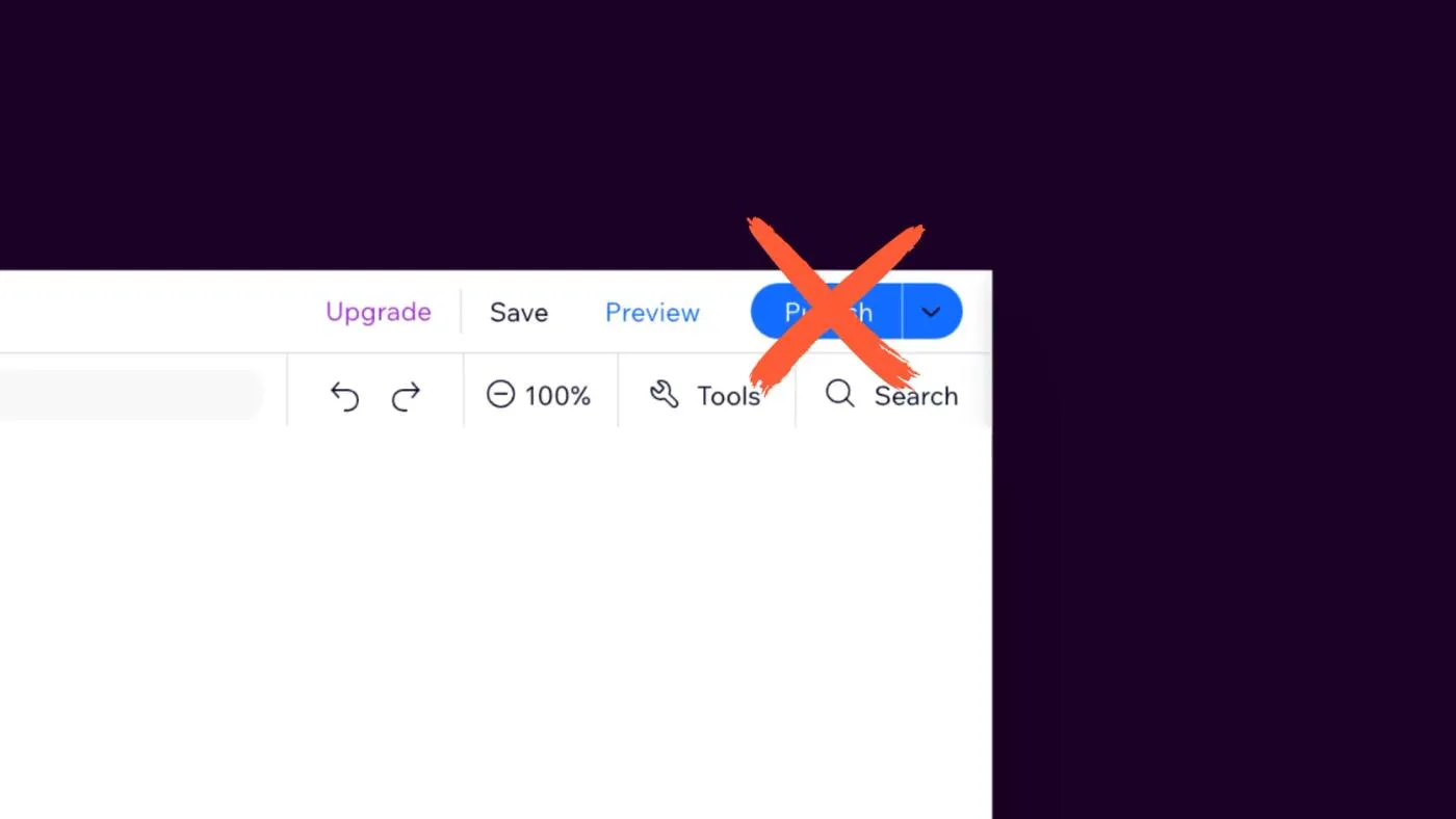 Cómo cancelar la publicación de un sitio Wix
