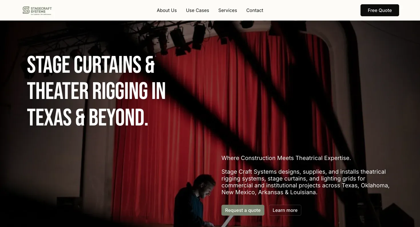 Stagecraft Systems website preview