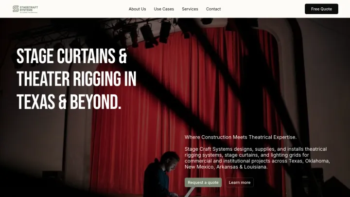 Stagecraft Systems website preview