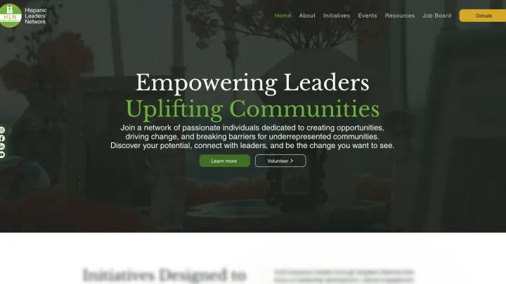 Waco Hispanic Leaders' Network website preview